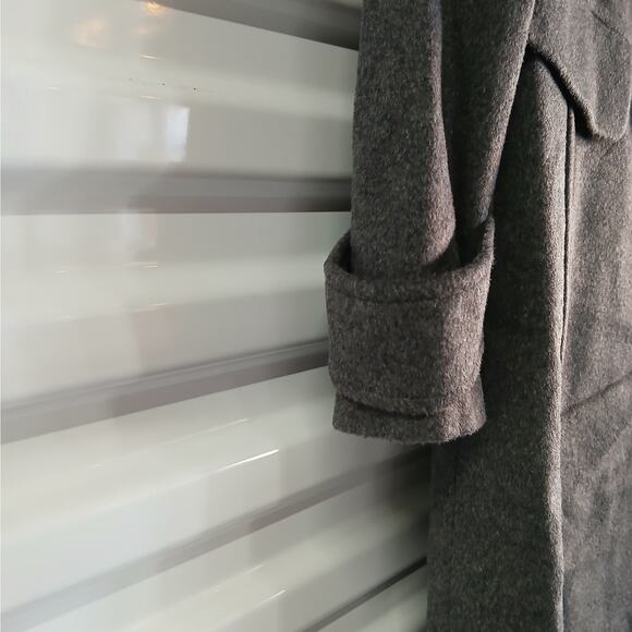 Sam Edelman Women's Wool Blend Peacoat Size 4 Gray Double Breasted Winter Coat - Picture 10 of 14